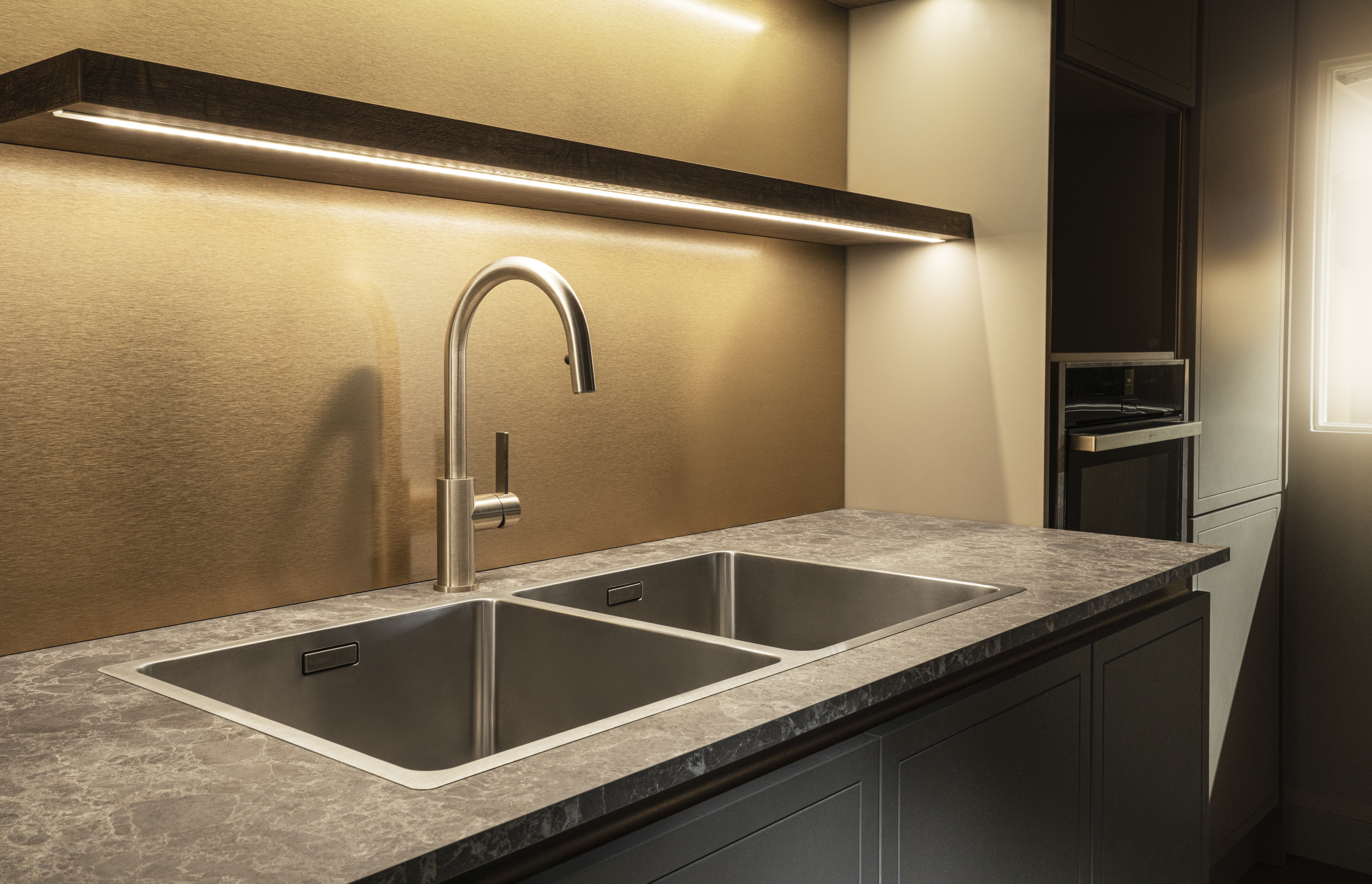 Display gold MC for plum-mex showroom